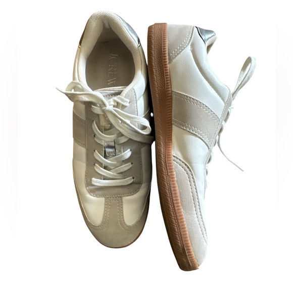 J.Crew field sneakers in ivory/metallic - Picture 3 of 6